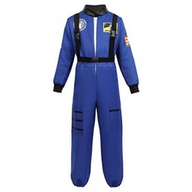 AIZEN Costume dastronaute pour Le Costume de lespace pour Enfants Costume de Jeu de rôle de la Garçons Filles Adolescents T