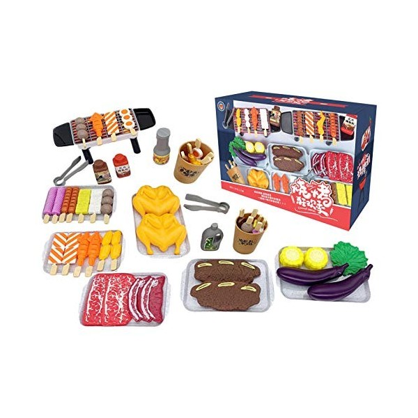 raspbery BBQ pour Enfants Jeux Rôle Amusants pour Barbecue Faire Semblant Cuisine Ensemble Jeux Dimitation pour Enfants bear