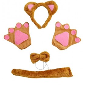 YKKJ Ensemble de Costumes de Chat，Sets Chat Déguisement Animal，pour Le déguisement dhalloween, Le Jeu de Chat et Le Jeu de r