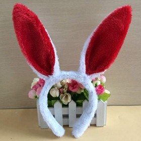 Gadpiparty Bandeau Spa 6 Pièces Lapin Oreille Bandeau en Peluche Lapin Oreille Bande De Animaux Drôles Cerceau Cosplay Costum