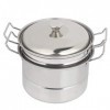 Mumusuki Acier Inoxydable léger Mini-cuiseur Vapeur Pot Enfants Maison de Jeu Jouet Cuisine Cuisson des Aliments