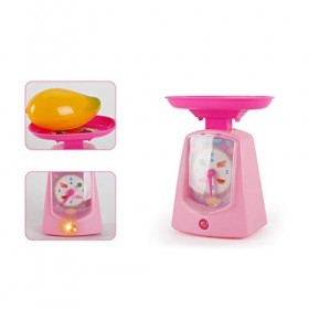 huyiko Mini Appareils De Cuisine Balances Electroniques Jouet Ensemble Education Précoce Maison Faire Semblant Maison De Jeu 