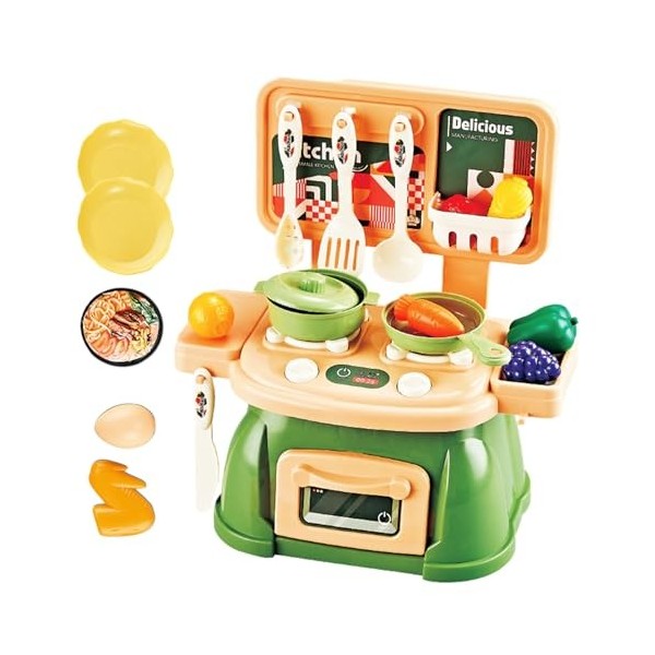 Accessoires de Cuisine pour enfnts, Accessoires de Batterie de Cuisine, cuisinière, Jouets de Cuisine pour enfaants, Ensemble