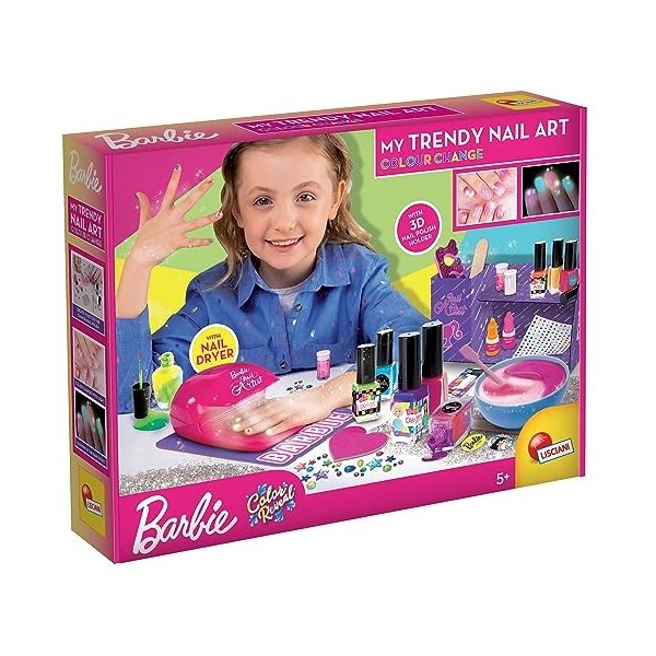 Lisciani - Barbie Make Up Trousse de maquillage - Jeu Creatif pour les filles á partir de 5 ans - 95445