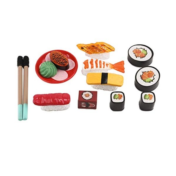 Backbayia Cuisine Pretend Play Nourriture Casserole Pot Jeu DImitation Sushi Japonais