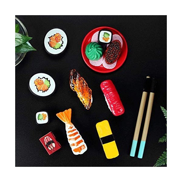 Backbayia Cuisine Pretend Play Nourriture Casserole Pot Jeu DImitation Sushi Japonais