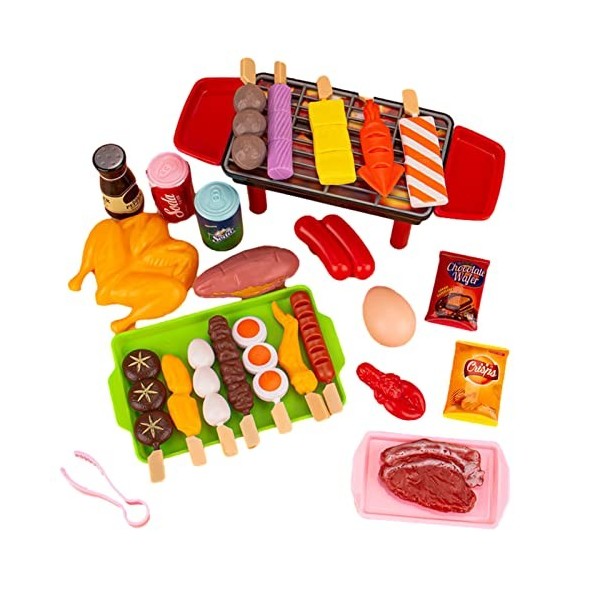 Ensemble Barbecue Cuisine Dinette Enfant Barbecue Jouet Aliment Cuisine Exterieur Jouet Dinette Enfant Jeu DImitation Jeu D