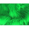 Tissu Imitation Fourrure Poil Long Vert Émeraude - Échantillon - 10cmx10cm