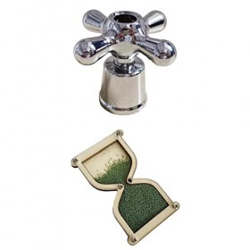 2pcs Montessori Busy Board Robinet Busy Board et Robinet pour Enfants, Vert