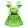 dPois Enfant Fille Lutin Robe Noël Déguisement Elfe Costume Carnaval Halloween Cosplay Elf Chapeau Lutin Tenue Jeu de Rôle Tu