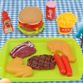 FULVO Ensembles de Jeu de Chariot de Courses pour enfaants, Ensembles de Jeu de Chariot pour enfaants, Accessoires de Cuisine