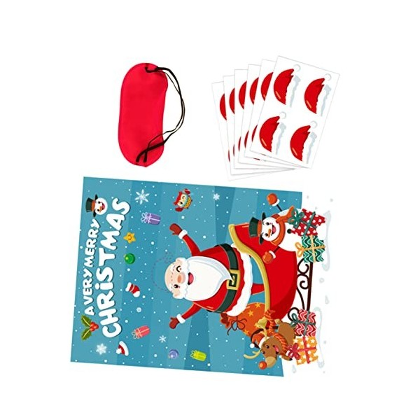 Toyvian 1 Set DAutocollants dhiver pour Enfants Jeux De Fête De Noël avec Bandeau Articles De Fête De Noël Articles De Fête