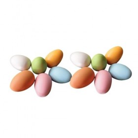 Toyvian 12 Pièces Oeufs De Pâques Enfants Artisanat Muraux Jouet Décoratif pour Enfants Décor darbre De Ferme De Printemps O
