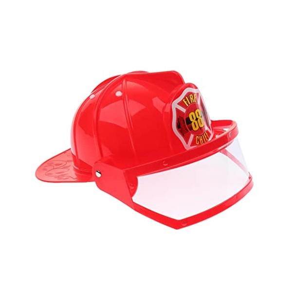 kowaku Accessoires de Jeu Casque de pour Enfants s Équipement Chapeau Enfant Jouet, Rouge