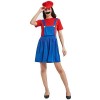 YIYUANIJI Super Bros Cosplay Costume Unisexe Homme Femme Adulte Enfants Ados Avec Chapeau et Barbe, Convient pour le Carnaval