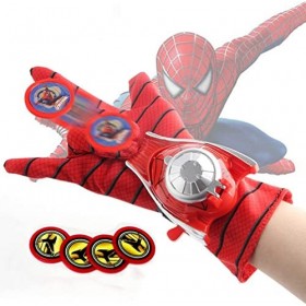 YKKJ Lanceur Spiderman,Gants Spiderman Lanceur Carte Cosplay Gant Hero Launcher pour Enfants Cosplay