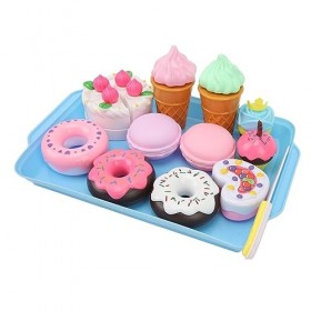 Jouet de Forme de Nourriture de Jeu de Dessert de Coupe, Développer en Toute sécurité limagination Jouet de Coupe de Nourrit