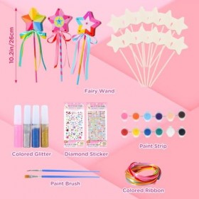 Leiptes Lot de 12 Baguette Princesse en Bois DIY Baguette Magique pour Enfants Princesse Baguette Étoile Princesse Fée Access