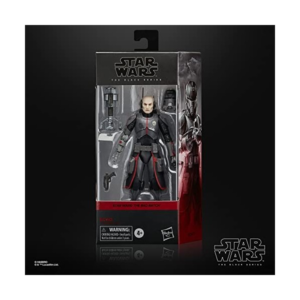 Star Wars Hasbro The Black Series, Echo, Figurine articulée de Collection de 15 cm, Accessoire, The Bad Batch, pour Enfants, 