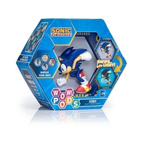 WOW! PODS Sonic The Hedgehog Collection - Sonic | Figurine Lumineuse à tête branlante | Produit Officiel Sega, Jouets et Cade