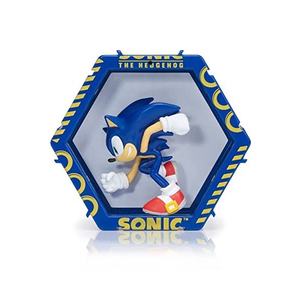 WOW! PODS Sonic The Hedgehog Collection - Sonic | Figurine Lumineuse à tête branlante | Produit Officiel Sega, Jouets et Cade