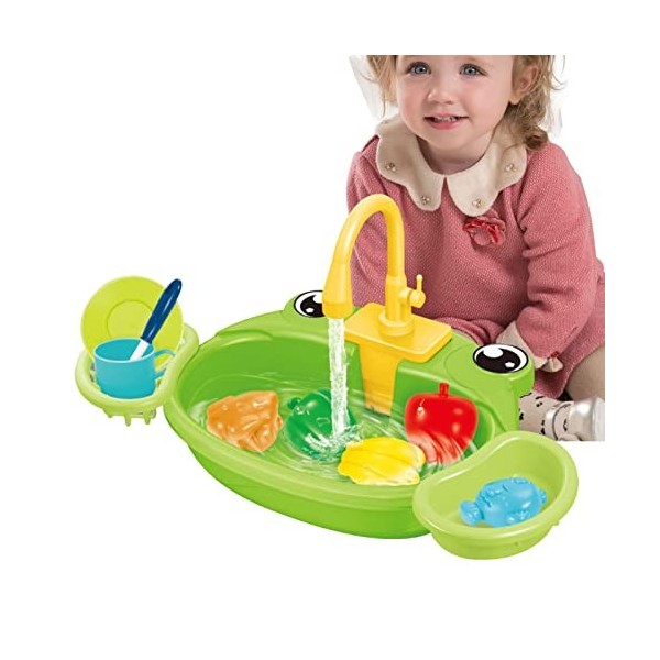 Jeu pour Baignoire bébé, Kit dévier Travail pour Jeu Simulation Cuisine, Ensemble Jouets Cuisine avec Robinet Travail amélio