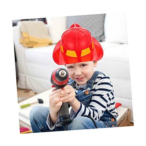 Amosfun Chapeau De Feu Ensemble De Jeu Pour Enfants Jouets Pour Enfants Chapeau De Pompier Jouet Pour Enfants Casque Pompier 