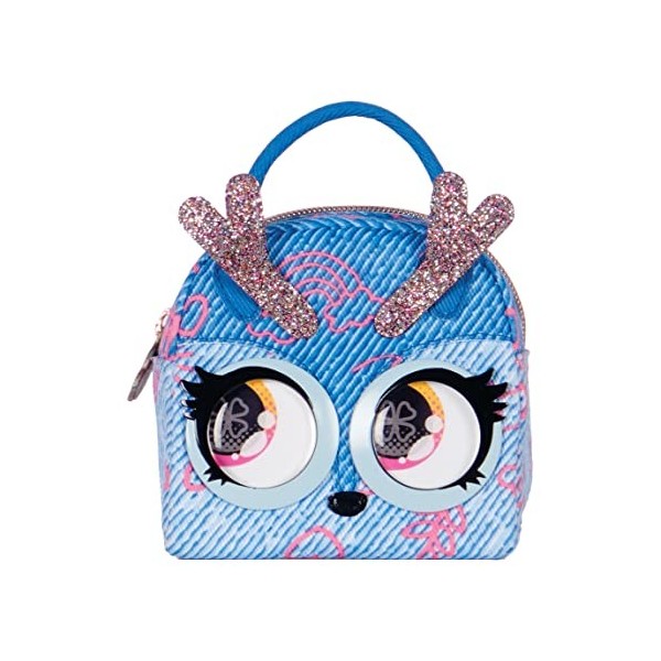 Purse Pets Micro - Pingouin - Mini Compagnon Format Sac A Main - Petit Animal A Accrocher A Son Ou A La Ceinture - Bouge Les 