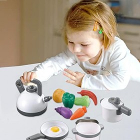 leryveo Accessoires de Cuisine pour Enfants, Play Kitchen Accessories Toy Play Food, Jouets de Cuisine réalistes avec ustensi