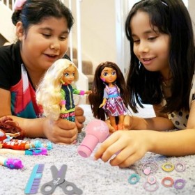 Fulenyi Ensemble de Salon de beauté pour Filles - Jouets pour Cheveux Exquis pour Petites Filles, Ensemble de Coiffure Lisse 