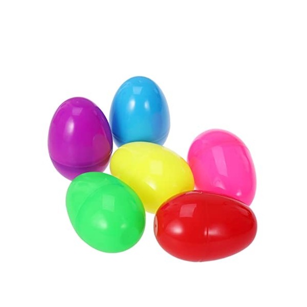 Toyvian 12 Pièces Oeufs De Pâques pour Enfants Centres De Table De Pâques Oeufs De Pâques en Plastique Décorations De Pâques 