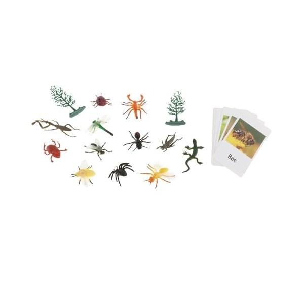 MagiDeal Jouet éducatif Montessori avec Animaux Assortis, Ensemble de Jeu Miniature pour Nourrissons et Tout-Petits, matériel