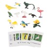 MagiDeal Jouet éducatif Montessori avec Animaux Assortis, Ensemble de Jeu Miniature pour Nourrissons et Tout-Petits, matériel