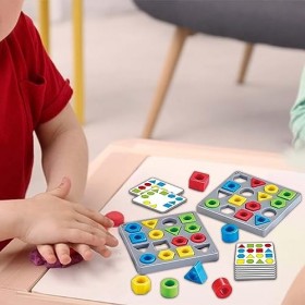 Sharplace Jouet éducatif sensoriel de Couleur, Jouets éducatifs préscolaires Montessori, Jeu de Bataille interactif, Jeu de P