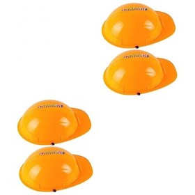 TOYANDONA 4 Pièces Chapeaux De Fête Pour Enfants Ensemble De Jeu Kidcraft Jouet Pour Enfant Casque De Construction Pour Enfan