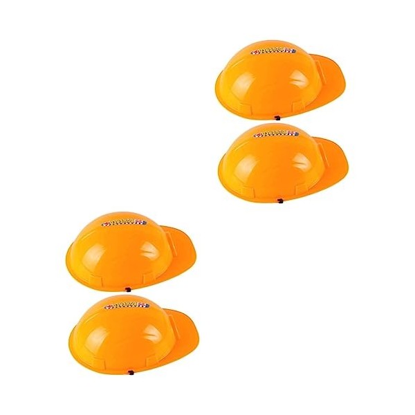 TOYANDONA 4 Pièces Chapeaux De Fête Pour Enfants Ensemble De Jeu Kidcraft Jouet Pour Enfant Casque De Construction Pour Enfan