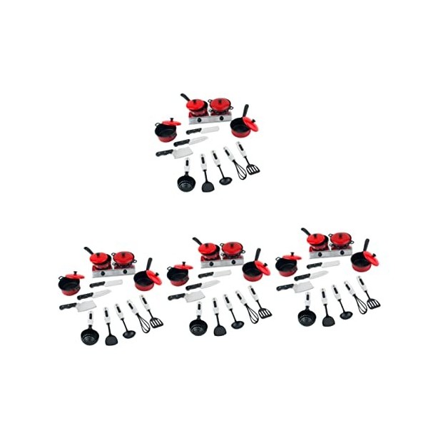 Toyvian 1 Ensemble Pots Faire Semblant pour LIntelligence Mini Jouets avec Poêle Cuisine Imitation Simulé Enfants Coupe Éduc