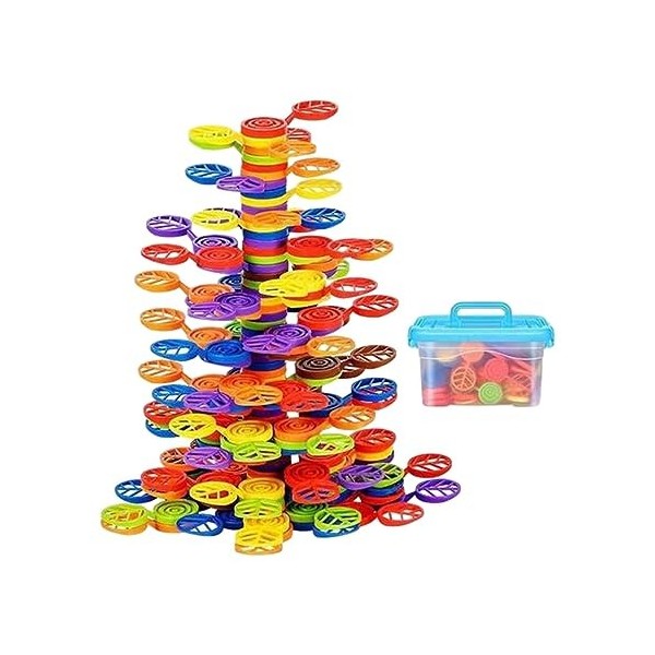 Amagogo Jouets Montessori, blocs dempilage darbre, jouets sensoriels dapprentissage précoce, jeu déquilibre de Constructi