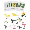 F Fityle Figurines danimaux Montessori avec, matériel éducatif, Jeu de Correspondance pour Les Sciences, Aide à lenseigneme