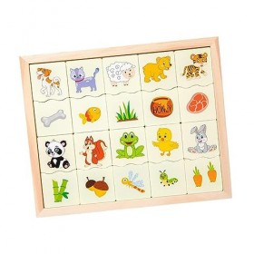 Oshhni Montessori Jeu de société en bois Jeux éducatifs Apprentissage des mathématiques Table de comptage portable Jouets ass