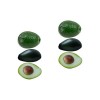 Abaodam 3 Pièces Imitation Avocat Miniatures pour Enfants Feuilles DAvocat Décor De Fruits DAvocat Simulation Avocats pour 
