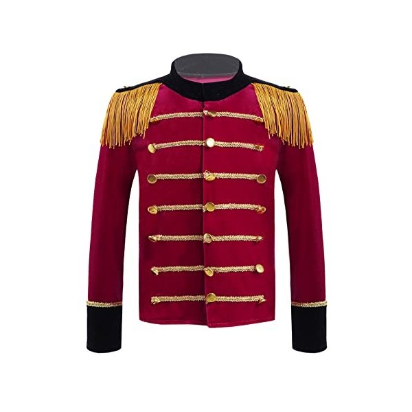 ranrann Déguisement Garde Royale Enfant Garçon Veste Costume Carnaval Halloween Jeu de Rôle Cosplay 3-16 Ans Type C Bleu 5-6 