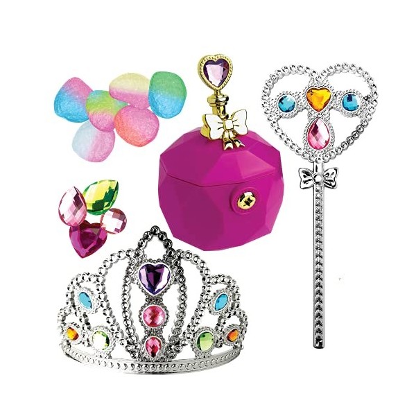 JEWEL SECRETS, Coffret Bijoux Magiques de Princesse, Loisirs Créatifs, Transforme des Pierres en Joyaux pour Créer des Bijoux