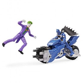 Bizak DC Batman Batmoto 61927830 avec 2 Figurines de 10 cm Bat technologique Multicolore