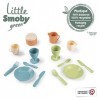 Smoby - Little Green - Dinette - 14 Accessoires - Plastique Biosourcé - Dès 18 Mois - Fabriqué en France - 140606 Multicolore