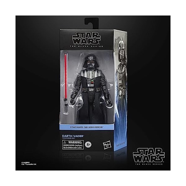 Star Wars The Black Series, Dark Vador, Figurine de Collection de 15 cm, Obi-Wan Kenobi, Jouet pour Enfants, dès 4 Ans - Mult