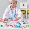 DAJASD Deguisement Docteur Enfant, Blouse de Laboratoire Enfant, Costume Jeux Enfant Docteur avec Lab Coat Infirmière Tablier