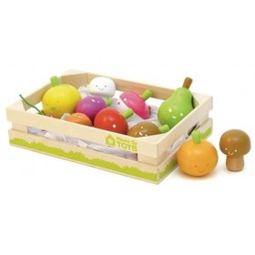 HOUSE OF TOYS Jeu d Imitation - cagette de 12 Fruits et legumes - marchande - Cuisine