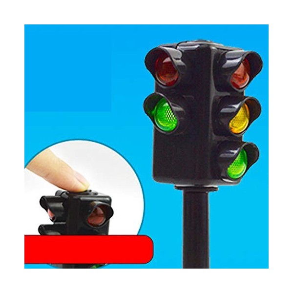 TOYANDONA 2 Pcs Feux de Signalisation Lampe Jouet Feux de Circulation Jouet Éducation Précoce Jouets Panneau de Signalisation