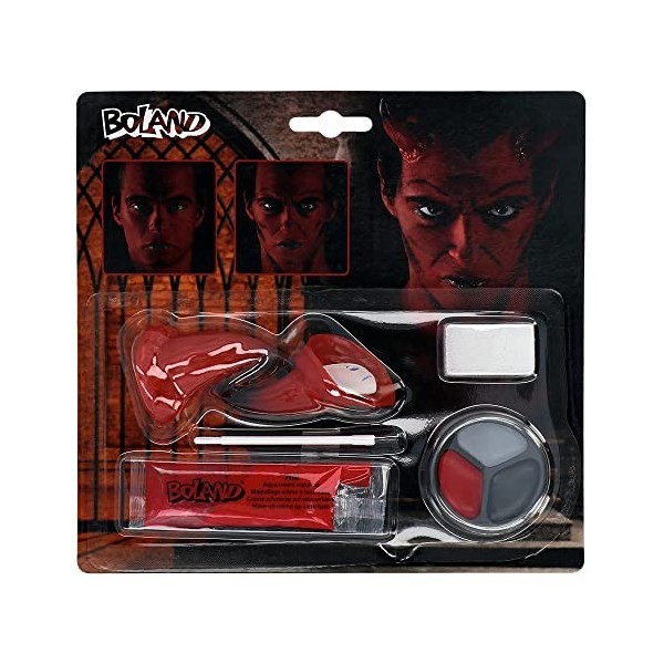 Kit maquillage maquillage Diable Devil Taglia Unica rouge